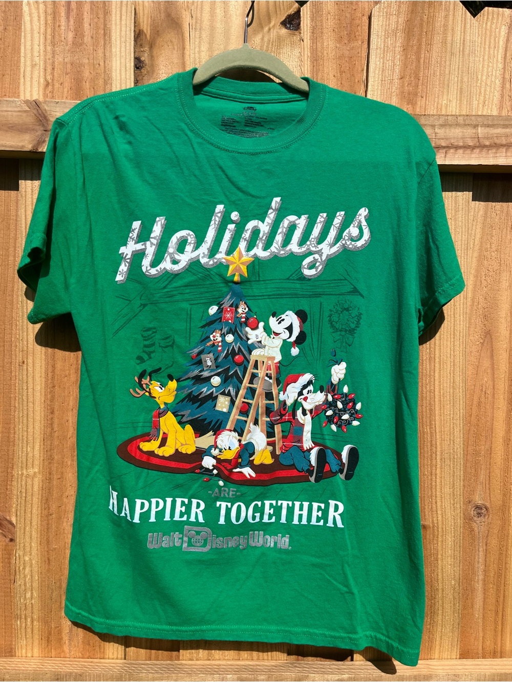 Disney Green 'Happier Together' Holiday Graphic Tee